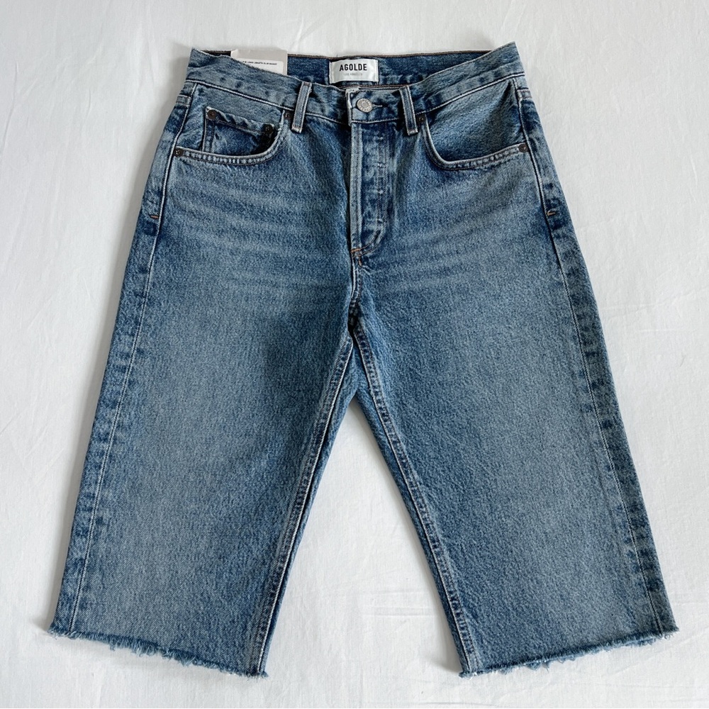 AGOLDE Carrie Long Slim Short | Forfeit | Size 24 | NWT